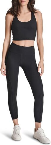 DKNY Women's High Waist 7/8 Tight Cargo Pocket Compression Everyday Legging in Saudi Arabia