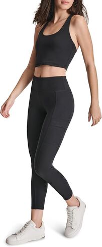 DKNY Women's High Waist 7/8 Tight Cargo Pocket Compression Everyday Legging in Saudi Arabia