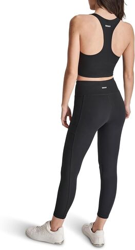 DKNY Women's High Waist 7/8 Tight Cargo Pocket Compression Everyday Legging in Saudi Arabia