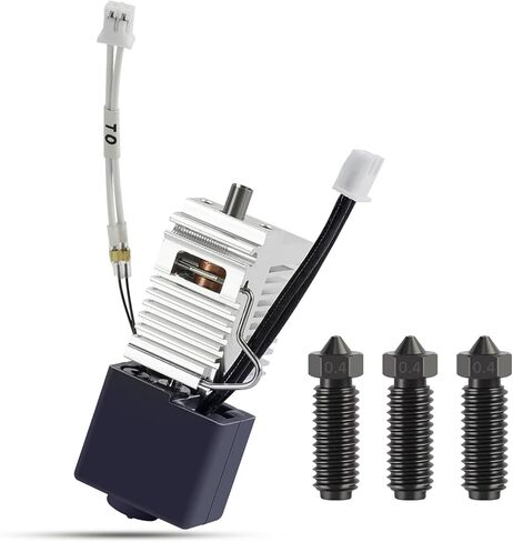 HotEnd لـ Kobra 3 Combo Hot End Kit Print Head Heaf Call Block Therming Cartridge Thergistor مع فوهات فولاذية صلبة إضافية 0.4 مم لـ anycubic Kobra 3/Ace Pro in Kuwait