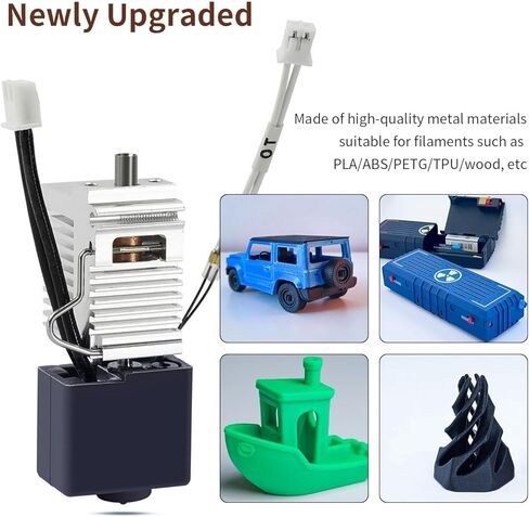 HotEnd لـ Kobra 3 Combo Hot End Kit Print Head Heaf Call Block Therming Cartridge Thergistor مع فوهات فولاذية صلبة إضافية 0.4 مم لـ anycubic Kobra 3/Ace Pro in Kuwait