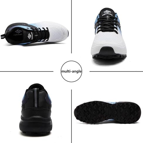 Men's Trail Running Shoes Lightweight Breathable Walking Hiking Sneakers Outdoor Athletic Tennis Cross Training Shoes in Saudi Arabia
