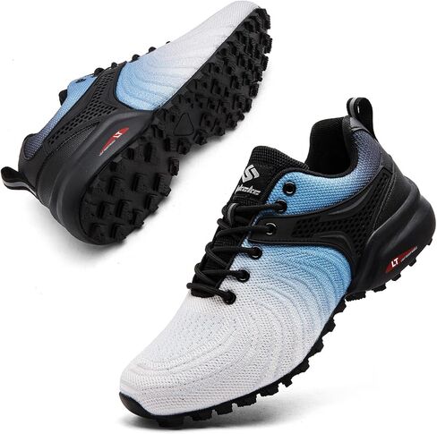 Men's Trail Running Shoes Lightweight Breathable Walking Hiking Sneakers Outdoor Athletic Tennis Cross Training Shoes in Saudi Arabia