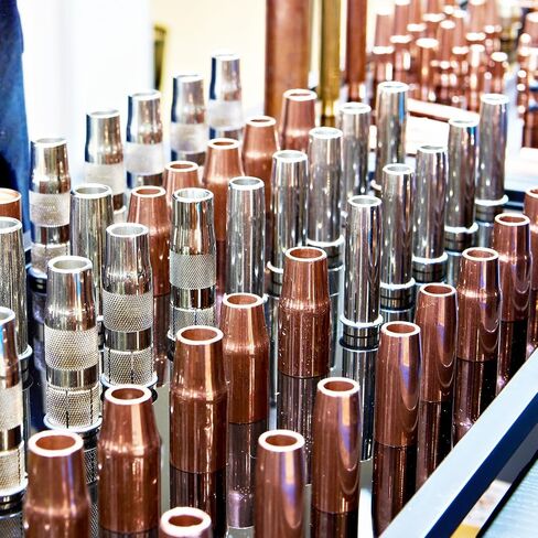 MECCANIXITY 10Pcs 4 Gauge Non Insulated Butt Connectors,4 AWG Electrical Wire Seamless Crimp Terminals Butt Terminals for Automotive, Marine Rose Gold in Saudi Arabia