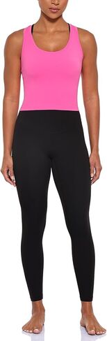 Ukaste Women's Studio Essential Racerback Cropped Tank Top Sleeveless Workout Tops Athletic Yoga Shirts in Kuwait