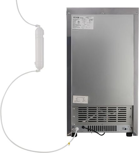 VEVOR Commercial Ice Maker Machine, 160LBS/24H Ice Machine with 24lbs Storage Capacity, 55 Ice Cubes Ready in 12-15 Minutes, Ice Maker Machine for Bar Home Office Restaurant in Saudi Arabia