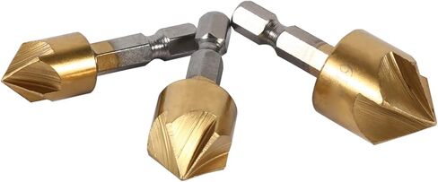 Kelepu Countersink Drill Bit 6pcs cumberink bit bit bit مع 6mm-19mm HSS Chamfer Cumperink لأدوات العمل الخشبية والملحقات مع 1/4 Hex Shank 90 درجة in Saudi Arabia
