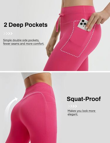 BALEAF Women 8" High Waisted Biker Shorts Tummy Control Workout Yoga Volleyball Gym Spandex Running with Pockets in Saudi Arabia