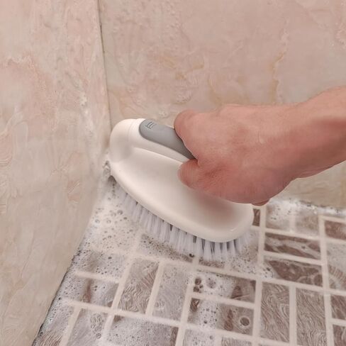 فرش الفرك المنزلية لتنظيف فرشاة فرك الشقوق مع مقبض فرشاة تنظيف الصلابة للمطبخ ، بالوعة ، الأرضية in Kuwait