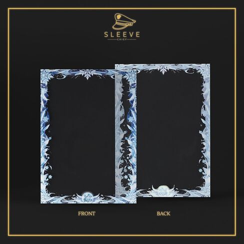 Slevechief ® Premium Border Trading Card Sleeves | أكمام بطاقات متينة وواضحة مع تصميم خاص على الحدود | تناسب الأكمام yugioh ، أكمام بطاقة MTG والمزيد | الحجم القياسي | 70 حزمة in Kuwait