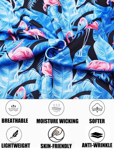 EISHOPEER Men's Golf Polo Shirts Short Sleeve Moisture Wicking Quick Dry Athletic Shirt Fashion Hawaiian Polo Shirt in Saudi Arabia