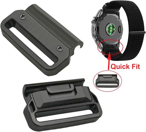 Watch Band Connector Adapter Accessories for Garmin 20mm 22mm 26mm Quick Fit Adapter Stainless Steel Metal in Saudi Arabia