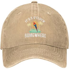 Philysonic 5 Oclock Somewhere Hat It is 5 Oclock Somewhere Hat Women Baseball Cap Fashionable Cap