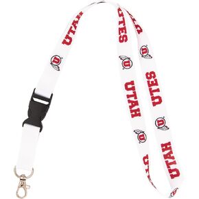 Desert Cactus University of Utah Utes Lanyard Car Keys ID Badge Holder Keychain Detachable Breakaway Snap Buckle (Lanyard C)