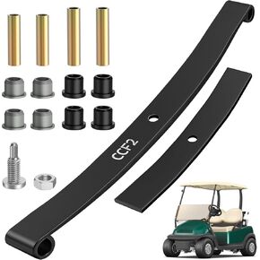 Drive-up Club Car Heavy Duty Front Leaf Spring, Golf Cart Front Leaf Spring with Polyurethane Bushing Kit for Club Car Precedent 2004-Up and DS 1981-Up Gas and Electric Models, OEM 103628801