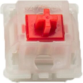 مفاتيح لوحة مفاتيح Gateron Red Pro ، KS-3X1 45G Force LED RGB LED PRE-LUBED 5 محولات مفتاح LED من خلال لوحة المفاتيح الميكانيكية MX (35 ٪)