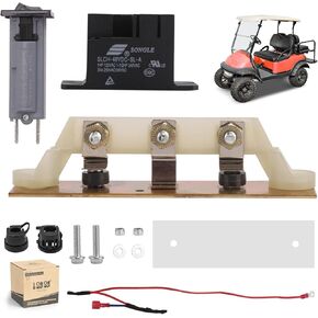 10L0L Golf Cart Battery Charger Repair Kit for Club Car Powerdrive 48V #17930 & 17935, Include Relay, Heat Sink Assembly and Circuit Breaker,OEM# 103414901,1015914,101828701