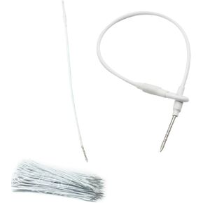 100pcs Security Tags Lanyard Wire Loop for Security Tag, Mini Tag EAS Loss Prevention Antishoplifting Systems Length 6.7" Anti-Theft Rope