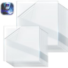 3350 Series Outside Inside Clear Cover Lens Kit for Lincoln Electric Viking Welding Helmet, Welding Hood Replacement Lenses KP2898-1 & KP3044-1 - 20 PCS