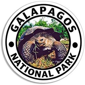 Round Galapagos National Park Sticker (Destination Park Decals, Ecuador Swimming Adventure (3 inch)