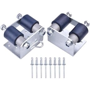 13-04401 Pair Lower Roller Bracket Bundle w/Rollers and Hardware Compatible with Peterbilt 379 Replace# 13-04401M001 13-04401M002 13-03593 13-04413SPL 13-04467, Left & Right Sides