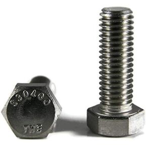 3/8"-16 x 5" - Hex Tap Bolt 18-8 Stainless Steel - Qty-25