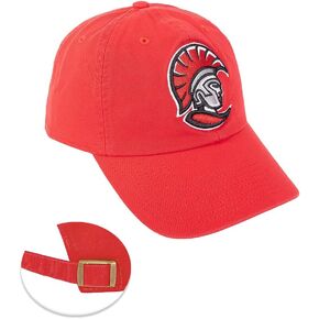 Desert Cactus University of Tampa Baseball Hat UT Spartans Brimmed Embroirderd Hats Cap Adjustable Cloth Strap Adult (Style 2) Red