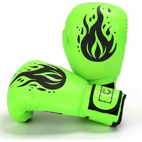 Boxing Gloves for Men and Women, 12oz Punching Gloves, Fighting Kickboxing Gloves,Boxing Gloves with Adjustable Wrist Band (Green)