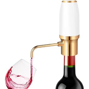 Electric Wine Aerator, Wine Accessories Aeration for Beginner Enthusiast, Wine Aerator Pourer Spout, Wine Gifts, Wine Dispenser with USB Rechargeable for Travel, Home, Bar