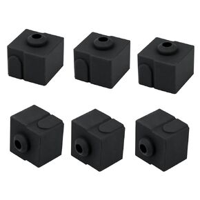 6pcs Silicone Socks Cover 300°C High Temperature Compatible with Creality Ender 3 V3 SE, Ender 5 S1, Ender 7 3D Printer Replacement Parts