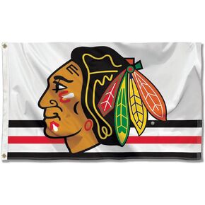 WinCraft Chicago Blackhawks White Flag