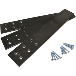 Countertop Support Bracket Set for Stone, Granite, Quartz, Marble Countertops for Kitchen - Set of 3 with 12 Screws - Measures 15 x 2 1/2 x 1/4 Inch