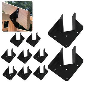 CNQLIS 13 Gauge Hurricane Ties, Heavy Duty Electro Galvanized Joist Hangers, 2.2mm Fits 2X4 2X6 Truss to Rafter Connectors, for Roof Truss Timber Connectors, Thickness 2.2mm (10 Pieces)