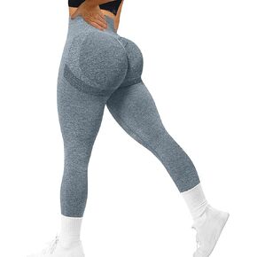 MOHUACHI Scrunch Butt Lifting Leggings Seamless High Waisted Workout Yoga Pants