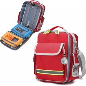 First Aid Bag Empty Medical Bag First Responder Bag Empty Home Health trauma bag Nurse Bag Emergency Bag with Detachable Emt Bag Medical Bag for Home Nursing Student Therapist