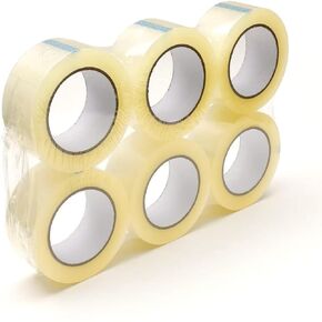 Packing Tape, Designed for Moving, Storage and Packing, Shipping and Mailing, 1.88-Inch Wide x 110 Yards, Crystal Clear, 6-Pack