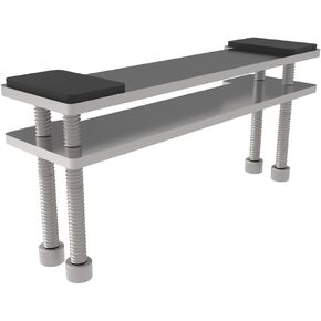 Table Clip Bracket, C-Clamp Base Stand Mounting Accessory for Monitor Mount Workstation System,Table Edge Clip Accessories,There is a Cross bar Under The Table, and The Table Angle is ≤25°