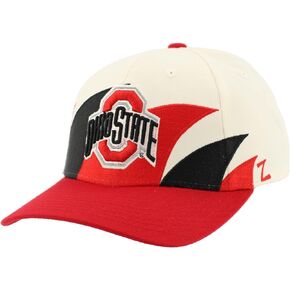 ZHATS Standard NCAA Officially Licensed Hat Flat Snapback Z11 Retro Sharktooth, Team Color, One Size