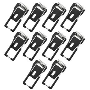 10pcs Downlight Panel Lamp Spring Clip Black T1.1x15.5x45mm Light Emitting Diode Recessed Lighting Accessories for Ceiling Lamp