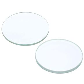 PATIKIL 0.8" 1" (200mm 300mm) Focal Length Double Convex and Concave Lens Set, Glass Optically Polished Round Edges Lens for Physics Experiment Classroom, Clear