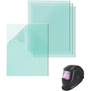 4.5" X 5.25" Welding Helmet Cover Lens,10 Pcs Outside Replacement Clear Lens Covers for Solar Auto Darkening Welding Helmet.