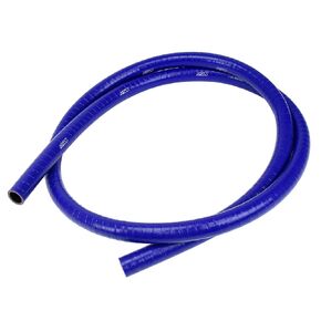 HPS Performance 3/8" (9.5mm) FKM Lined Oil Resistant High Temperature Reinforced Silicone Hose, 8 Feet, 4mm Wall Thickness, 350F Max. Temp, Blue, FKM-8F-038-BLUE