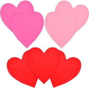 48Pcs Heart Shaped Paper Napkins Set for Valentine's Day - Romantic Table Decor | Essential Valentine's Day Party Supplies & Decorations | Love-Themed Lunch Napkins for Festive Celebration