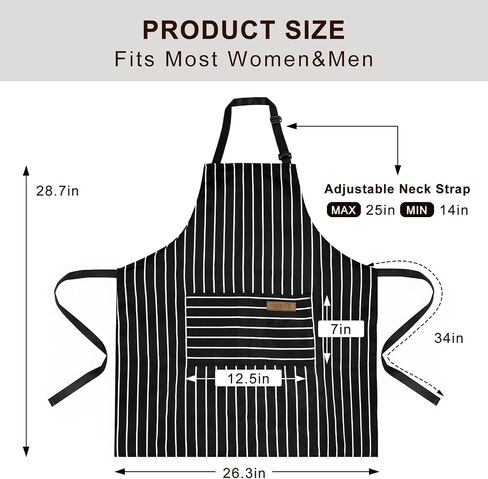 2 Pack Apron, Aprons for women with pockets, Cooking aprons for women, Kitchen aprons, Aprons for cooking in Saudi Arabia