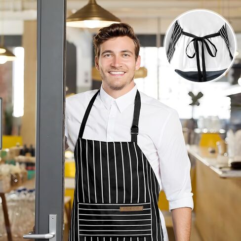 2 Pack Apron, Aprons for women with pockets, Cooking aprons for women, Kitchen aprons, Aprons for cooking in Saudi Arabia