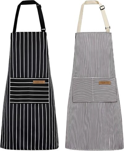 2 Pack Apron, Aprons for women with pockets, Cooking aprons for women, Kitchen aprons, Aprons for cooking in Saudi Arabia