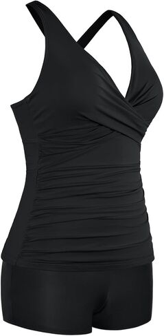 Firpearl underwire tankini swimsuits for women v neck twist tankini مع شورتات السيطرة على البطن بدلات الاستحمام اثنين 2025 in Kuwait