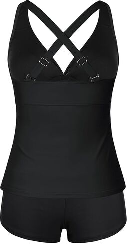 Firpearl underwire tankini swimsuits for women v neck twist tankini مع شورتات السيطرة على البطن بدلات الاستحمام اثنين 2025 in Kuwait