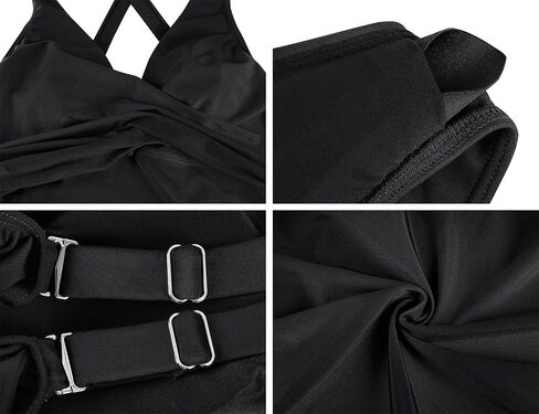 Firpearl underwire tankini swimsuits for women v neck twist tankini مع شورتات السيطرة على البطن بدلات الاستحمام اثنين 2025 in Kuwait