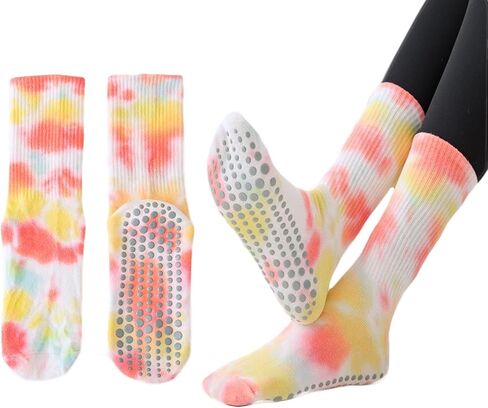 Women Grip Socks Indoor Floor Anti Slip Socks Running Yoga Soccer Gym Non Slip Dance Crew Sock 9-11 in Saudi Arabia